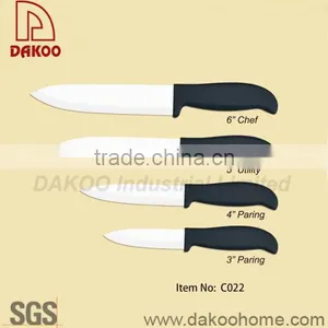 Factory in Yangjiang 4 Pieces Good Quality Color Handle Zirconia Chef/Paring Knife thumbnail-1
