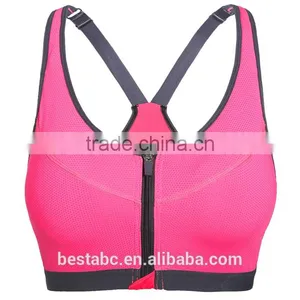 OEM Hot Selling High Quality Ladies Double Layers Seamless Sports Yoga Running Bra for Women Girls Underwear thumbnail-6