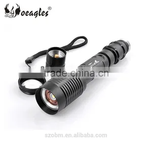 Oeagles XML T6 LED 1800 Lumens Zoomable White Light LED Bicycle Flashlight Torch Set thumbnail-4