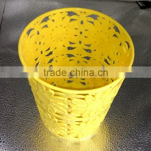 Decorative Flower Pattern Trash Can thumbnail-5