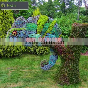 High Quality Animated Topiary Milan Fake Grass Animal for Park Decoration Made in Dongguan thumbnail-6