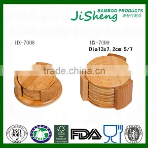 Eco-friendly Heat Resist Bamboo Table Dinner Coaster Set thumbnail-1