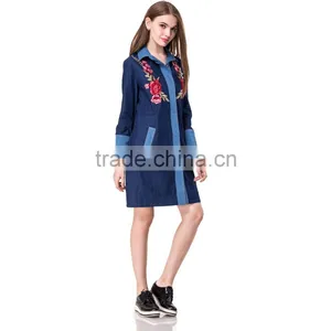 Domin Fashion Denim Styles Latest Embroidery Dress Designs thumbnail-4