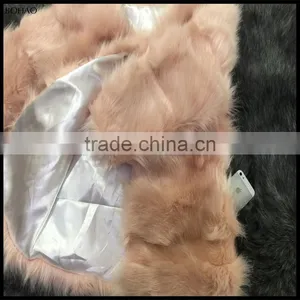 Noble And Beautiful Fashion Favorite Faux Fox Fur Women Winter Dinner Jacket Coat Overcoat thumbnail-6