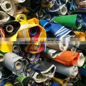 China Cheap Fabric PVC Coated Tarpaulin Stocklot thumbnail-1