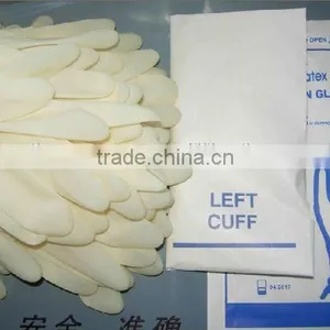 Disposable Latex Examination Glove Medium Size(semi Poedered)for Medical Purpose /cheap Glove/white Glove thumbnail-1