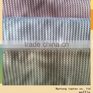 100% Cotton Waffle Solid Dyed Fabric in Stock thumbnail-1