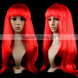 Cheap Women Cosplay Multi-color Long Straight Synthetic Wig Halloween Party Wig thumbnail-4