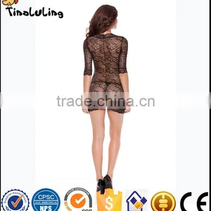 Sexy Lingerie Manufactuer Red Sweetheart Lace Hot Mature Women Sexy Babydol thumbnail-4