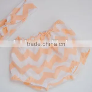 Soft Children Clothing Wholesale Cotton Baby Diaper Cover Bloomers Baby Girl Gingham Underwear With Baby Headband thumbnail-6