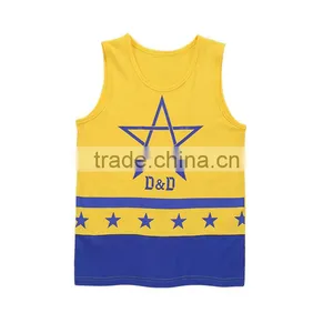 Summer Wholesale Boys Sleeveless t Shirt 100% Cotton Kids Sleeveless t Shirt Chidren Vest thumbnail-3