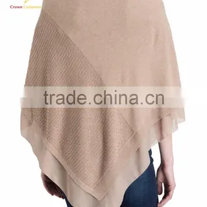 Fashion Women Knit Cashmere Sweater Poncho Wraps thumbnail-3