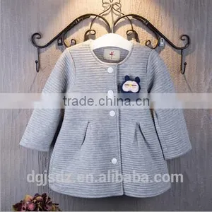 Girl Baby Dolls Single Breasted Bow Section Coat Korean Style Coat thumbnail-1