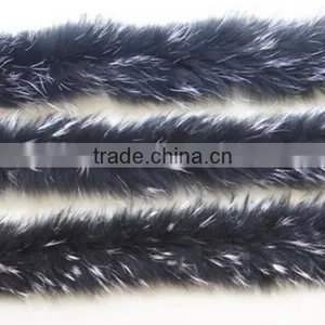BBG-H-7 Wholesale Real Colorful Raccoon Fur Trim for Women's Shoes&Boots Welt With Factory Price thumbnail-2
