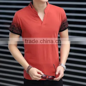 2016 New Design Slim Fit Soft Polyester /cotton Blend Fashion Men Polo Shirt Wholesale thumbnail-4