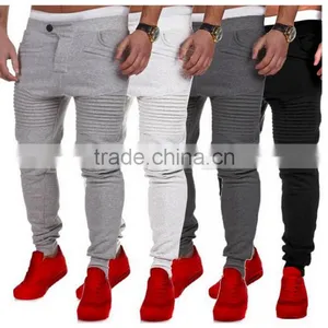 New Mens Slim Fit Trousers Tracksuit Bottoms Skinny Joggers thumbnail-1