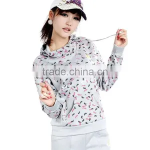 Leopard Sport Ladies Long Sleeve With Hood T-shirt thumbnail-1