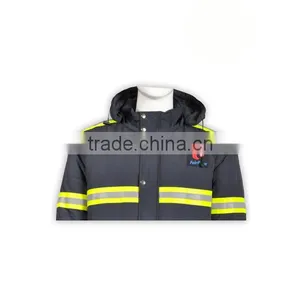 BSCI/D FAMA Garment Incustry Nylon Safety Reflective Jacket thumbnail-3