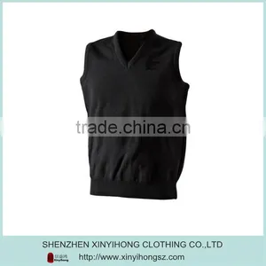 100% Cotton V-Neck Durable High Quality Men's Sleeveless Italian Knitwear thumbnail-1