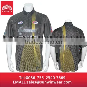 Custom Factory Price Mens 100% Polyester Tripe Polo Shirt thumbnail-2