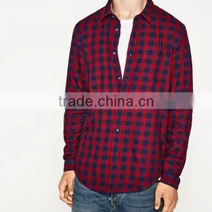 Thin Section Plaid Shirt With Short Sleeves thumbnail-2