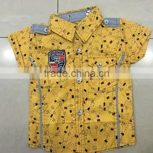 2015 Children's Short Sleeve Trendy Boy Summer Shirt thumbnail-1