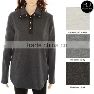 Wholesale Clothing Heather Fabric Winter Pullover thumbnail-1