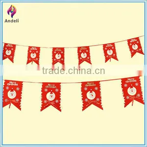 Wholesale Christmas Felt Decorative Triangle Flags Banner thumbnail-1