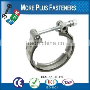 Made in Taiwan Stainless Steel Strong Stainless Steel Hose Clamps Flexible Hose Clamp V Band thumbnail-1