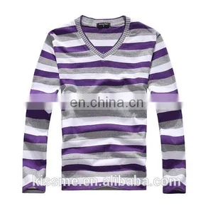 Unique Mens Long Sleeve T Shirt Mens Striped T Shirt thumbnail-1