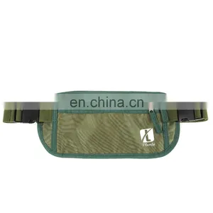 Printed Dark Green Travel Nylon Rfid Money Bag Women Waist Wallet thumbnail-1