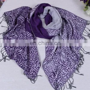 Free Painting Pretty Scarf Fringe Tassels Cotton Women Fashion Winter Scarves thumbnail-3