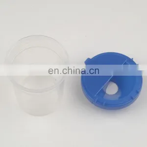 Dia. 8cm, Height 9cm Blue Round Plastic No-Spill Paint Cups thumbnail-4