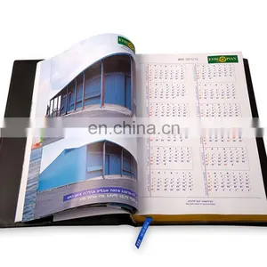 Factory Manufacture Custom Colorful Printing Leather Cover Beautiful Stationery Products Notebook Printing thumbnail-1