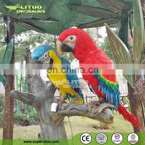 Theme Park Animatronic Life Size Realistic Parrot Birds For Sale thumbnail-1