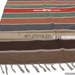 Cotton Dariya Hand WovenYoga Mat Hippie Carpet Art Beach Throw Handmade Rugs thumbnail-3