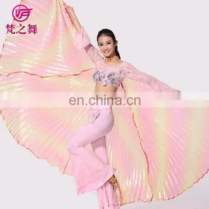 P-9070 Russia Hot Sale Translucent Gradient Color Adult 360 Degree Belly Dance Wings thumbnail-3