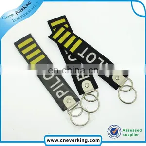 Key Ring Type and Fabric Material Embroidery Keychain thumbnail-1
