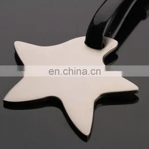 Non-toxic Black Blank Custom Star Shaped Silicone Keychain thumbnail-2