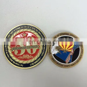 Personalized Logo Antique Gold Metal Souvenir Coin With Soft Enamel Wholesale Price ! thumbnail-1