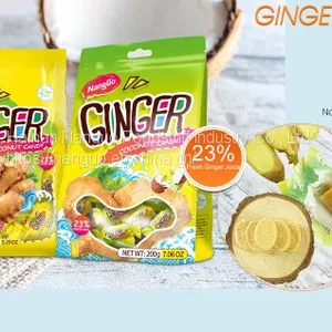 150g Sweet Hard Candy Rich Coconut Ginger Candy With Bag Package thumbnail-5