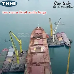 Sea Barge Transfer Floating Crane Floating Barge-Mounted Crane thumbnail-1