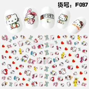 Kids Custom Designers Nail Art Stickers 2d F Series Adhesive DIY Wholesale Flowers Decals Decoration thumbnail-4