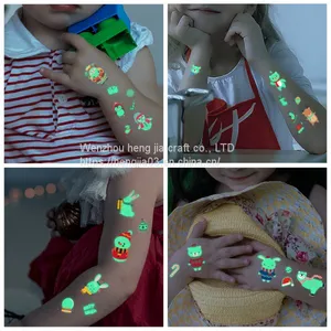 Christmas Carnival Party Luminous Stickers Personalized Fashion Environmentally Friendly Luminous Lasting Tattoo Stickers thumbnail-3