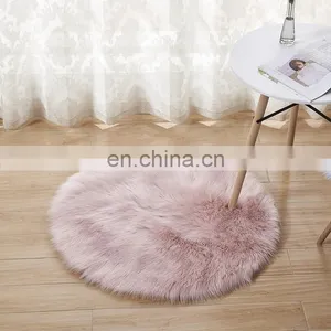 Fashion Long Hair Pile Acrylic Polyester Synthetic Sheepskin Carpets,Imitation Wool Carpet, Faux Fur Carpet thumbnail-4
