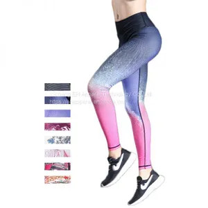 Print Custom GYM Workout High Waist Yoga Squat Proof Scrunch Butt Leggings thumbnail-1