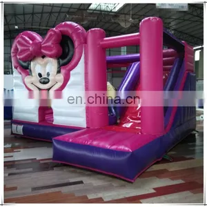 Guangzhou Factory Direct Sale Pink Jumping Castle, Children Inflatable Bouncer Castle thumbnail-3