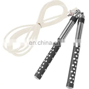 Adjustable Fitness Cable Rope Aluminum Handle Jump Ropes thumbnail-4