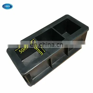 50mm Black Color Concrete Molds, Three Gang Plastic Cube Molds for Concrete thumbnail-1