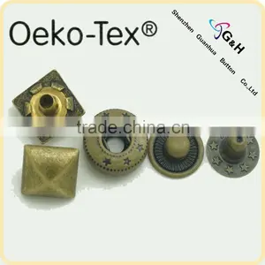 OEKO TEST 12.5mm 486# Alloy Colthes Snap Button thumbnail-1